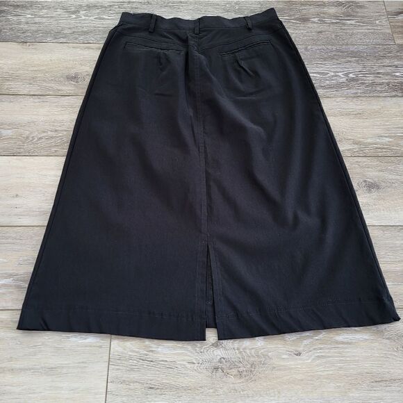 Harve Benard black business skirt stretchy midi size 8 - Picture 9 of 9